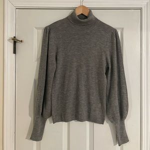 NWT J. Crew Gray Turtleneck Merino Wool Sweater